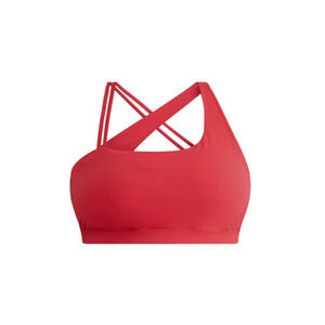 Avia Womens SoftSculpt One Shoulder Sports Bra Red Size XL NWT